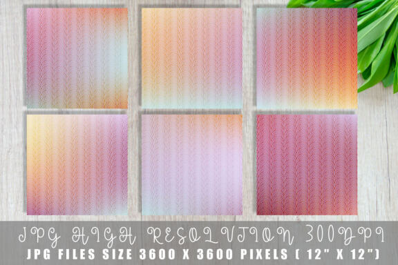 Art Deco Pattern with Gradient - FREE Digital Papers