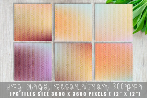 Art Deco Pattern with Gradient - FREE Digital Papers