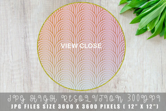 Art Deco Pattern with Gradient - FREE Digital Papers