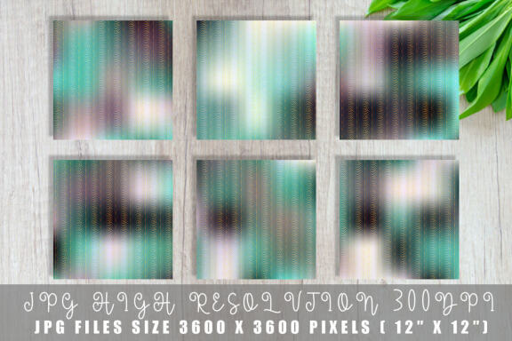 Digital paper Art deco pattern with gradient color background