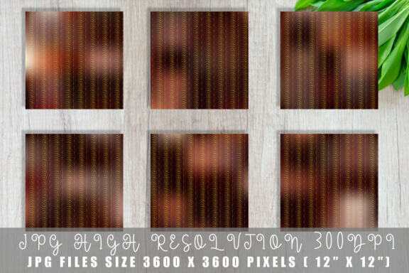 Digital paper Art deco pattern with gradient brown color background