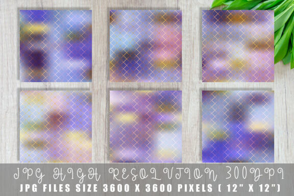 Digital paper Grid pattern with gradient color background