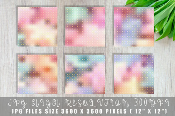 Digital paper gold grid pattern with gradient pastel color background