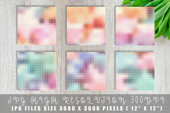 Digital paper gold grid pattern with gradient pastel color background