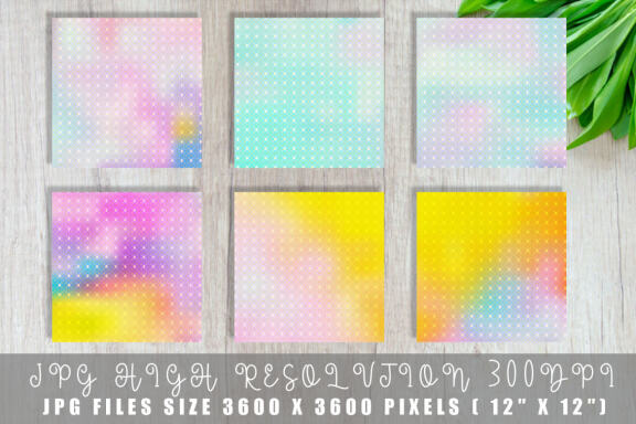 Digital paper gold grid pattern with gradient color background