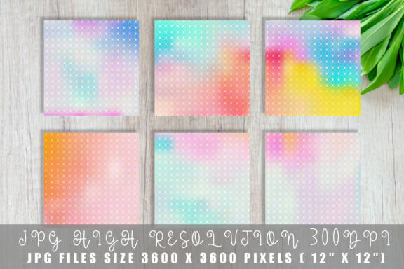 Digital paper gold grid pattern with gradient color background