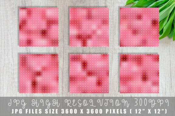 Digital paper gold grid pattern with gradient pink color background