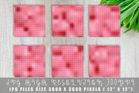 Digital paper gold grid pattern with gradient pink color background