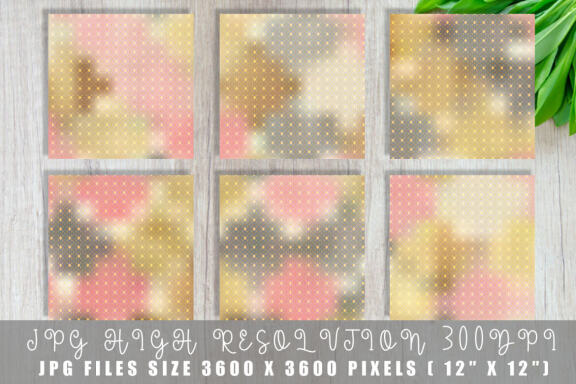 Digital paper gold grid pattern with gradient soft color background