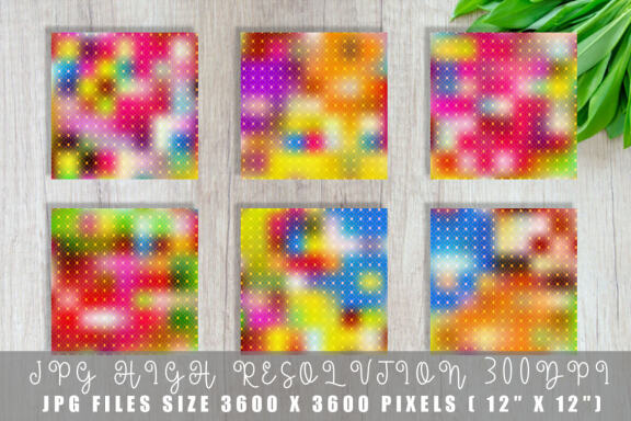 Digital paper gold grid pattern with gradient bright color background