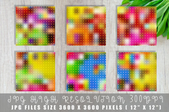 Digital paper gold grid pattern with gradient bright color background