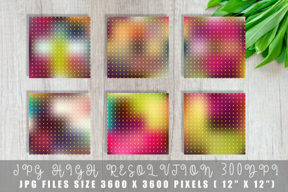 Digital paper gold grid pattern with gradient dark colorful background