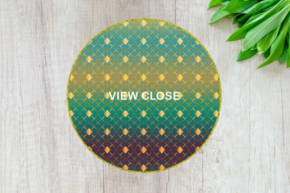 Digital paper gold grid pattern with gradient green color background