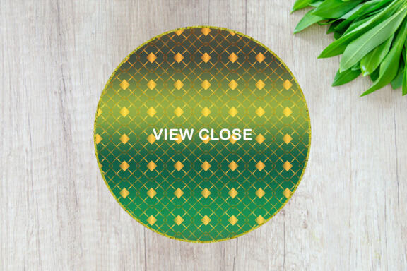 Digital paper gold grid pattern with gradient green color background