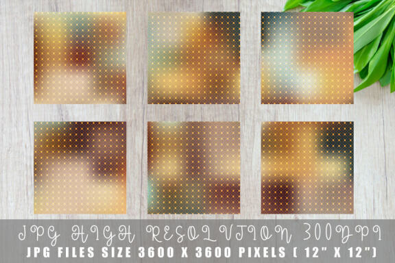 Digital paper gold grid pattern with gradient brown color background