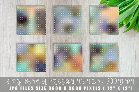Digital paper gold grid pattern with gradient color background
