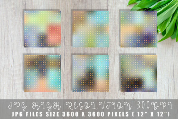 Digital paper gold grid pattern with gradient color background