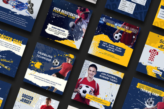 Football Content Instagram | CANVA Template
