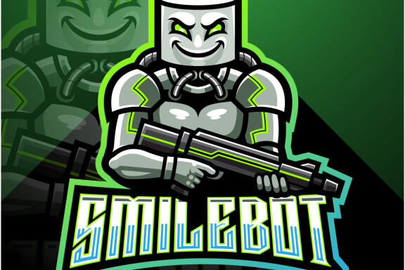 Smile Robot Esport Mascot 
