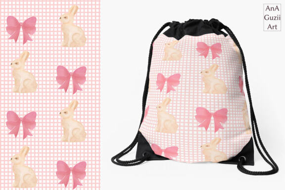 Happy Easter seamless pattern, digital paper