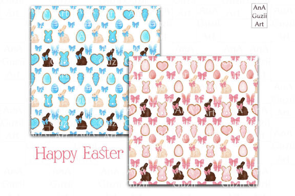 Happy Easter seamless pattern, digital paper