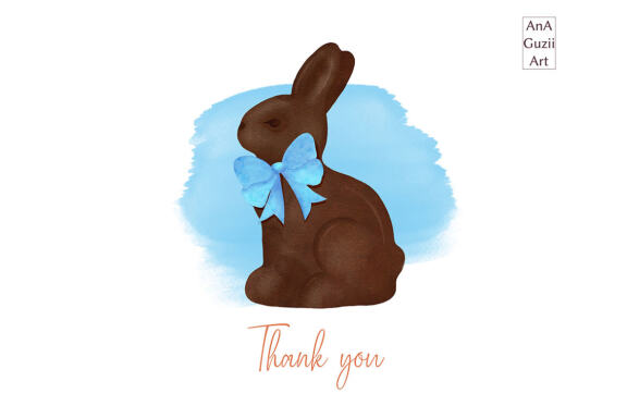 Watercolor Spring Easter Cookie Clipart. Easter Chocolate Bunny, Sweets.