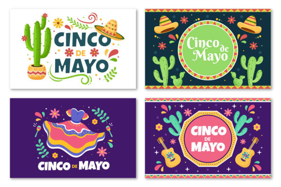 20 Cinco de Mayo Mexican Holiday Illustration