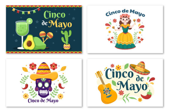 20 Cinco de Mayo Mexican Holiday Illustration