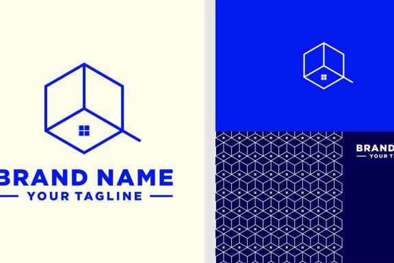 LETTER Q LOGO HOME LINE EDITABLE