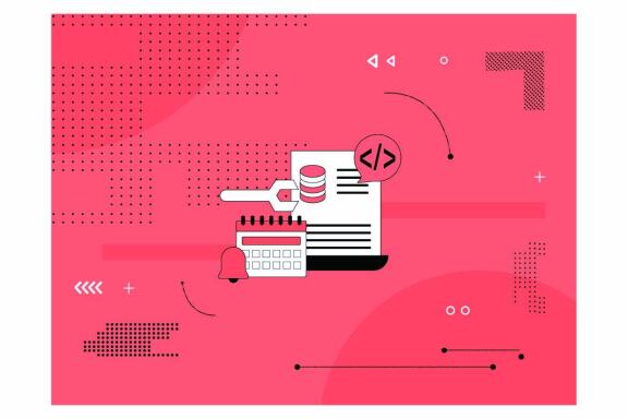 Information technology - 9 vector backgrounds
