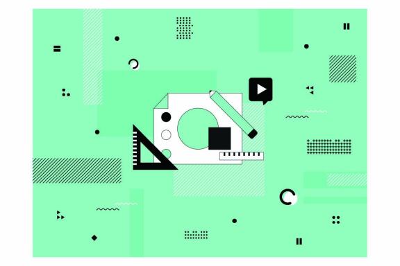 Information technology - 9 vector backgrounds