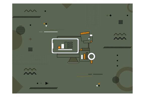 Information technology - 9 vector backgrounds