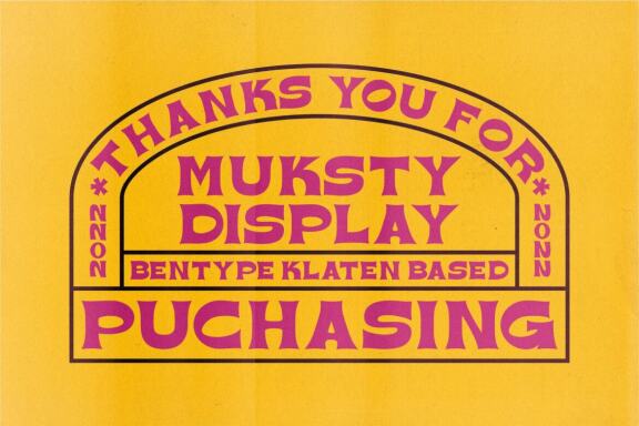 Muksti - Display Font