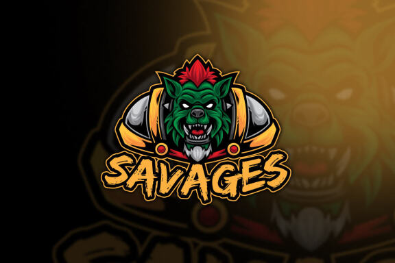 Savages Orc Esport Logo Template