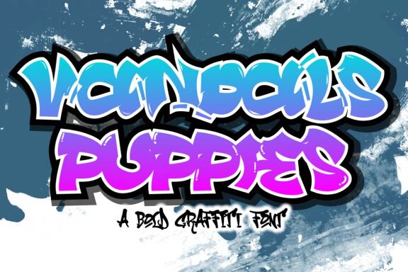 Vandals Puppies Graffiti Font