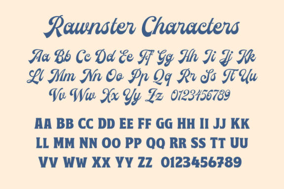 The Rawnster Font Duo - With Bonus!