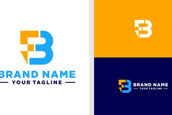 BF LOGO MONOGRAM BOLT EDITABLE