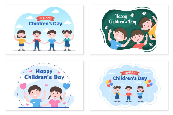 13 Happy Children's Day Celebration Illustration