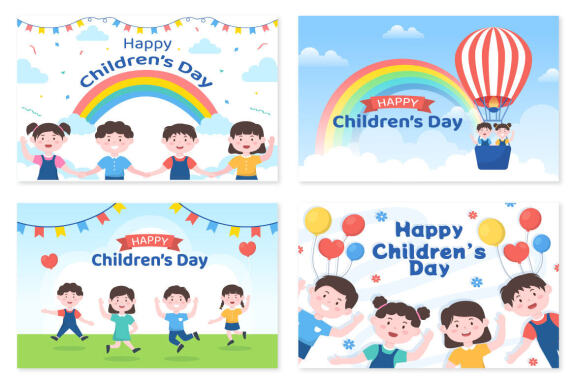 13 Happy Children's Day Celebration Illustration