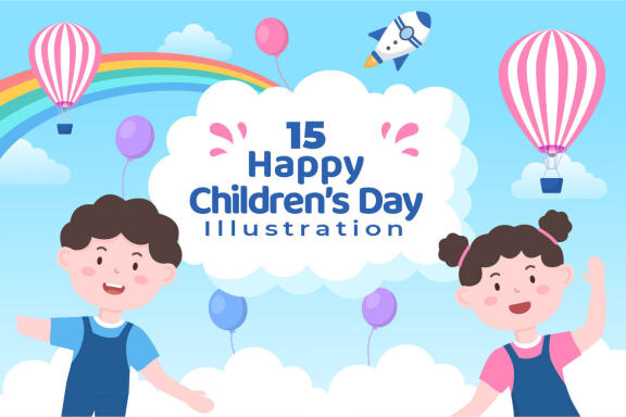 13 Happy Children's Day Celebration Illustration