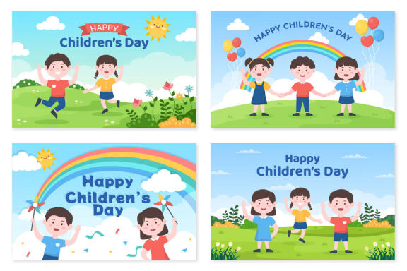 13 Happy Children's Day Celebration Illustration