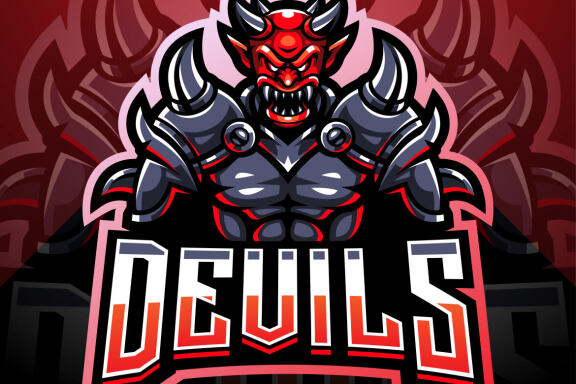 King Devil Esport Mascot 