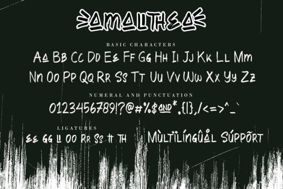 Amallthea FREE Natural Brush Font