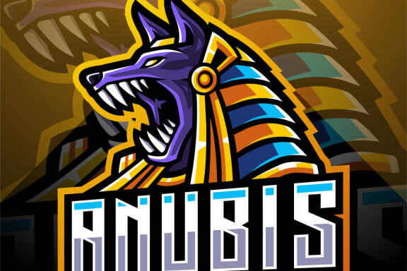 Anubis Head Esport Mascot 