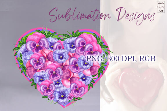 Heart watercolor illustration, PNG.