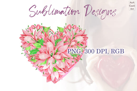 Heart watercolor illustration, PNG.