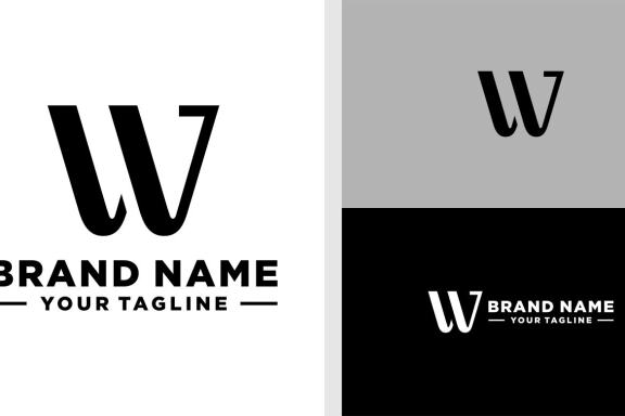 LETTER W LOGO MONOGRAM ELEGANCE EDITABLE