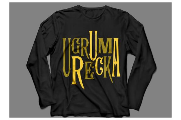 Unique Lettering T-Shirt Design
