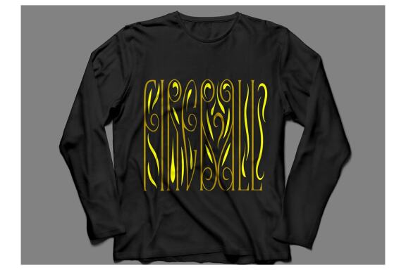 Unique Lettering T-Shirt Design