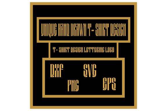 Unique Lettering T-Shirt Design